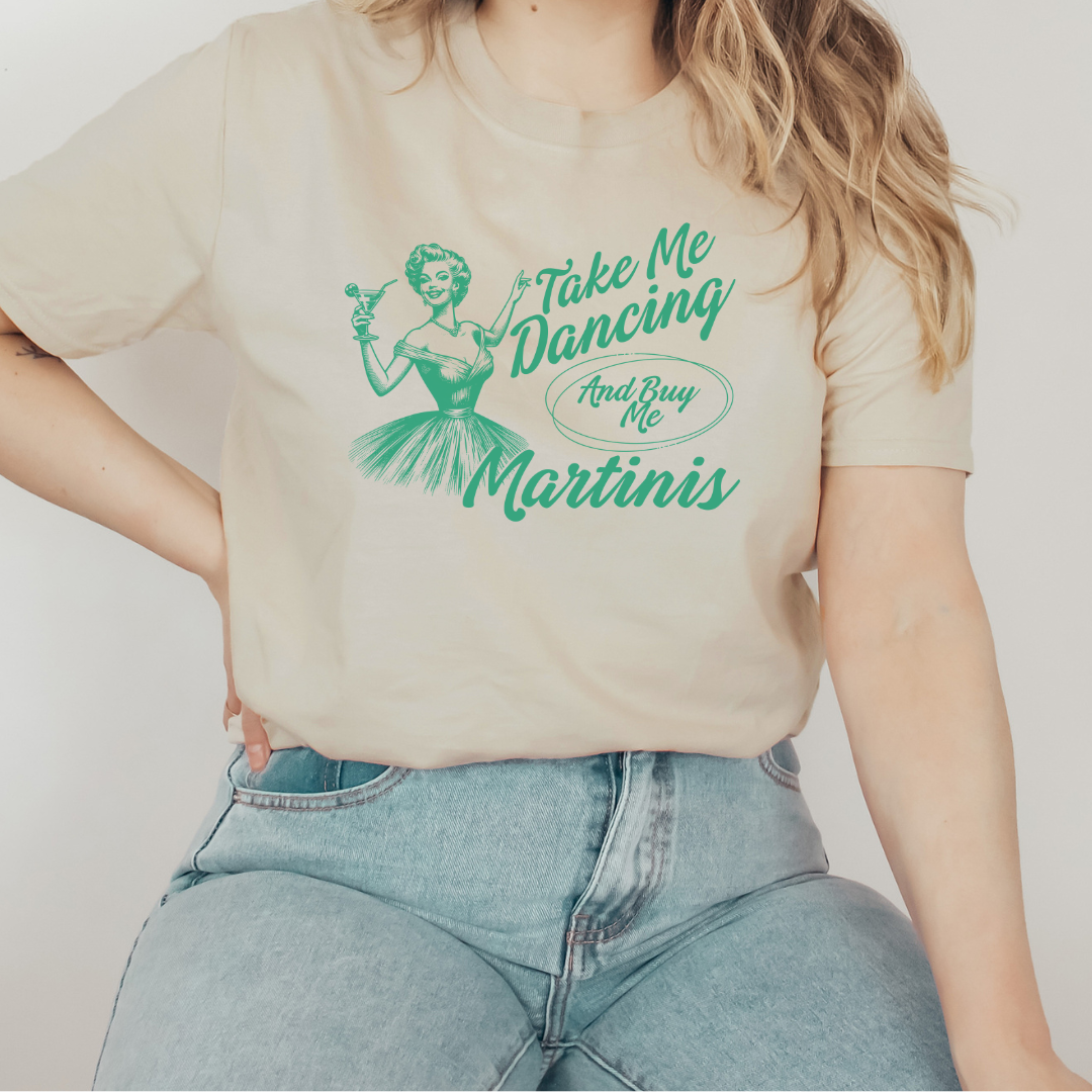 Dancing + Martinis T-shirt