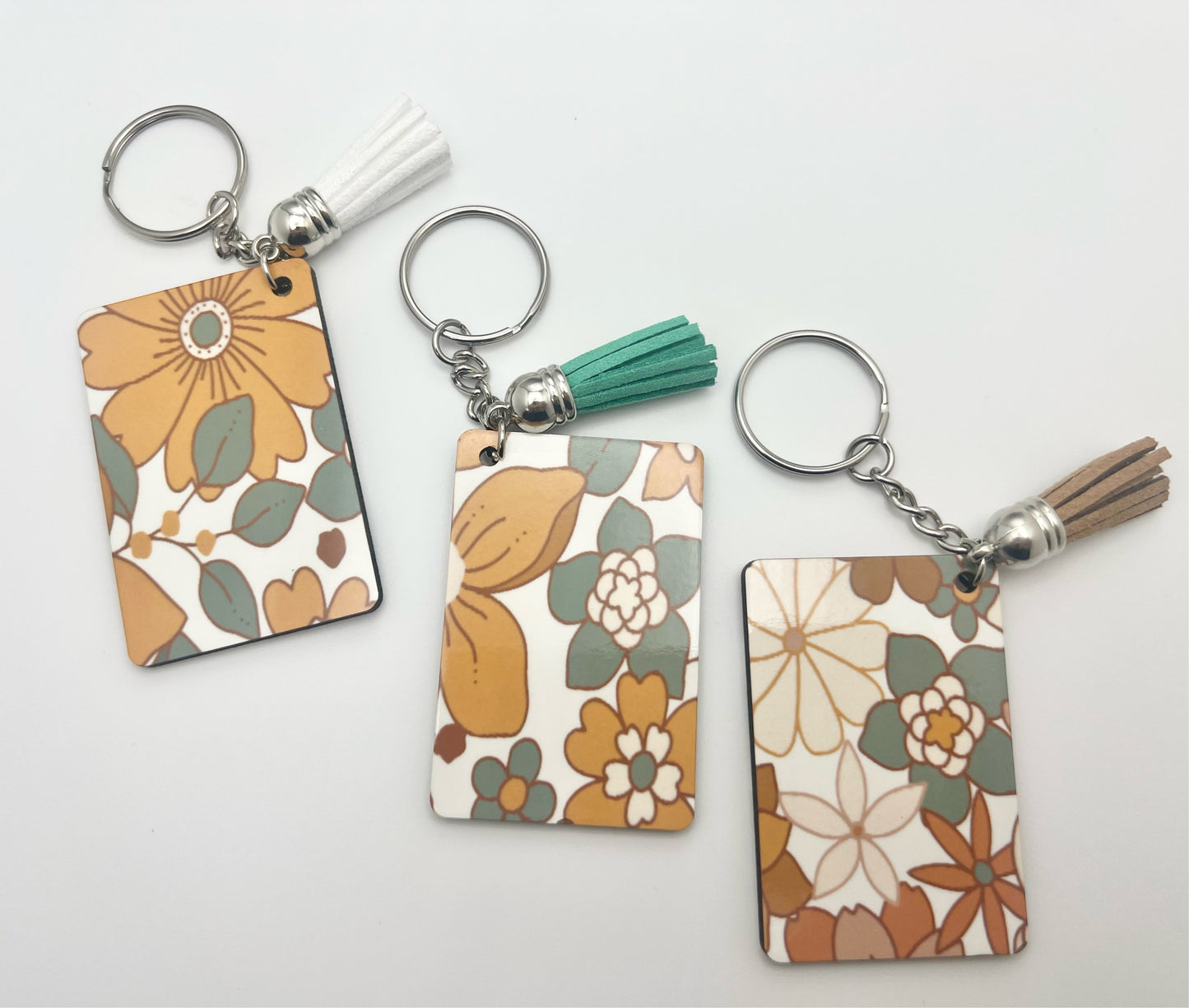 Boho Floral Keychain