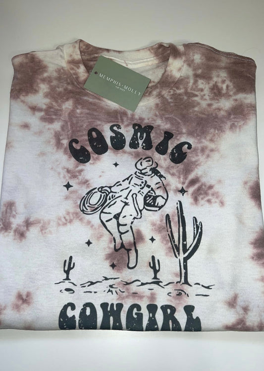 Tie Dye Cosmic Cowgirl T-shirt