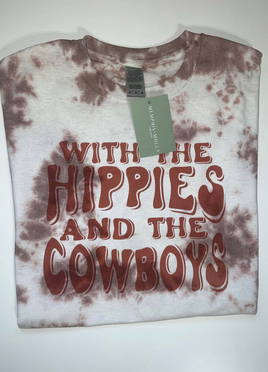 Tie Dye Hippies & Cowboys T-shirt