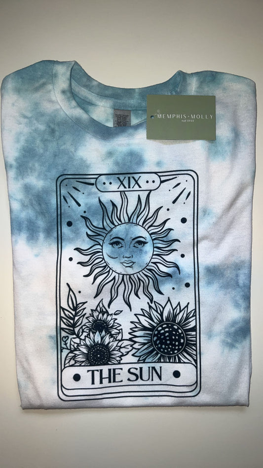 Tie Dye Sun Tarot Card T-Shirt